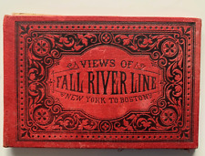 Vintage c 1890s Views of Fall River Line New York - Boston Souvenir fold-out picture