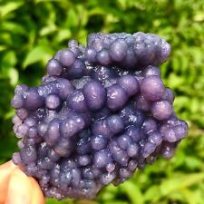 114g Beautiful Natural Purple Grape Agate Chalcedony Crystal Mineral Specimen picture