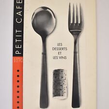Vintage 1994 Petit Cafe Bistro Restaurant Menu France picture