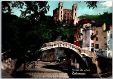 Riviera Dei Fiore Dolceacqua Imperia Italy Arch Bridge Buildings Postcard picture