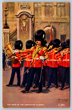 c1960s Band of Grenadier Guards Conrad Leigh Artist Vintage Postcard picture