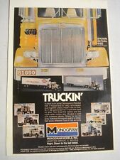 1980 Ad Monogram 1/32nd Scale Snap-Tite Trucks Models 