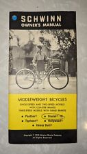 Schwinn Owners Manual 1970 Middleweight Bicycles + 2 Bonus Leaflets Great Cond picture