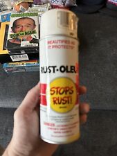 Vintage 1983 Rust-Oleum Flat White spray paint can Rustoleum picture