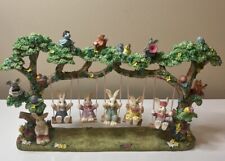Jaimy Quintet of Swinging Bunnies Scene Easter Spring Figurine Sculpture picture
