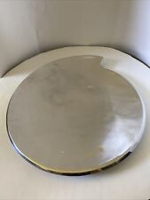 Vintage Nambe Modernist Spiral Tray Platter Heavy #632 c 1995 Alloy Metal 13” picture