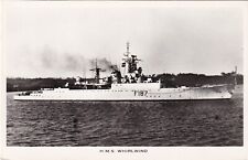 Vintage RPPC Postcard - H.M.S. F187 Whirlwind - Antisubmarine Frigate picture