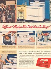 1948 Maytag Gas Range Stove Dutch Oven Print Ad Automatic Cooking Turkey Bread picture