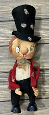 Vintage Stockinette Doll Christmas Caroler Made in Japan by Noel 10.5” picture