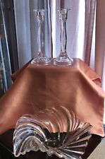 Gorgeous MIKASA Table Display Belle Epoque Crystal Bowl/Monticello Candleholders picture