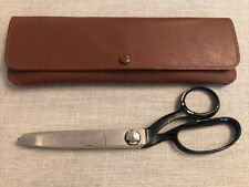 Wiss Vintage Model C Pinking Shears In Original Leather Case. USA picture