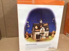 Department 56 Snow Village Halloween CREEPY CREEK CARRIAGE HOUSE 55055 Read picture