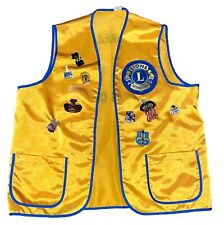 VTG Lions Club Int'l vest with Performance Pins Size Large USA picture