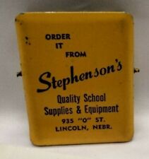 Vintage Stephenson's Quality School Supplies and Equipment Lincoln NE clip  picture