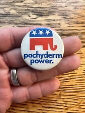 Pachyderm Power Republican Stick Pin Vintage Elephant Political Button  picture