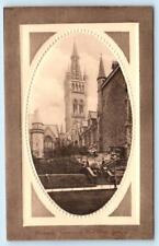 GLASGOW, SCOTLAND ~ Embossed UNIVERSITY TOWER & West Wing c1910s Postcard picture