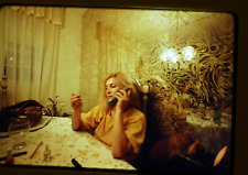 1982 Color 35mm Slide Of A Woman Talking On Phone With Freshly Polished Nails picture