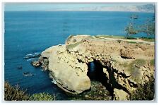 La Jolla California Postcard Goldfish Point Caves Exterior c1962 Vintage Antique picture