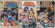 Transformers The Movie Marvel Comic Book Series #1-3 Vintage Limited Series 1986 picture