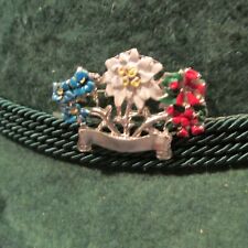 Edelweiss with Alpine Flowers (2) German Hat Pin picture