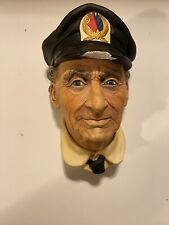Bossons The Sea Captain Chalkware Head Vintage 1972 Wall Hanging England Damaged picture
