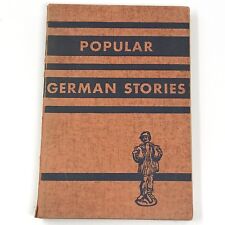Vtg 1942 POPULAR GERMAN STORIES (German Language Study Reader) LIEDER PB picture