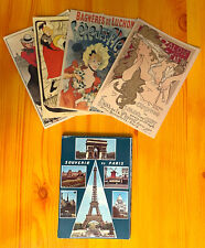 Lot of Vintage Unposted Paris France Postcard Booklet & Jardin & More Postcards picture