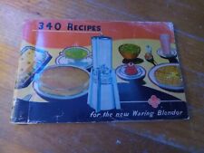 Vintage 1947 Waring Blendor 340 Recipes for the Waring Blendor picture