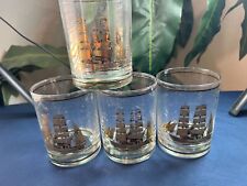 Vintage Culver Schooner Whiskey Glasses -set of 4 picture