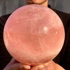 4.55LB Pink Rose Chakra Healing Natural Pink Rose Quartz Sphere healing picture