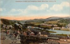 C.1910s White River Junction VT White & Connecticut River Vermont Postcard A431 picture
