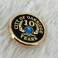 City of Oakridge Oregon 10 Years Employee Service Award Lapel Pin picture