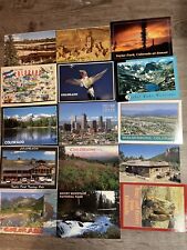 Lot of 15 Colorado Postcards- Various pics- 1980 through recent - posted or used picture
