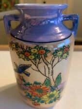 Vintage Japanese Ceramic Vase~Bird With Flowers picture