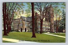 New Wilmington PA-Pennsylvania, Westminster College, Main Vintage c1953 Postcard picture