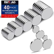 Small Magnets, Rare Earth Neodymium Magnets for Craft&Kitchen Office,40pc,5 Size picture