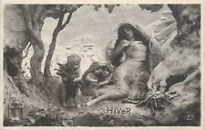 Sculpture Mastroianni fine art postcard - Winter allegory 1912 picture