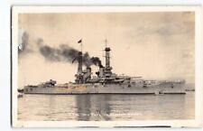 USS New York Navy Battle Ship 1919 RPPC Postcard in Honolulu HAWAII-H2 picture