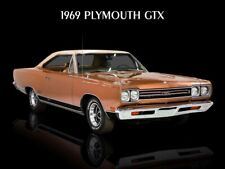 1969 Plymouth GTX in Copper Metal Sign: 9x12