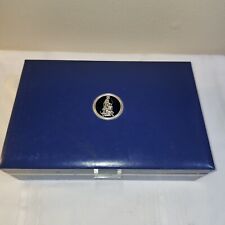 VTG 1950s Wedgewood Accordian Style Folding Jewelry/stash box Blue picture
