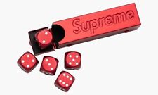 Supreme Dice Set with debossed logo on case Red Aluminum Spring/Summer 2021 JP picture