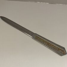 Vintage IDL No. 900 Scrollwork Stainless Steel Letter Opener Japan 10” picture