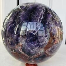 5660g Natural Dream Amethyst Quartz Crystal Sphere Ball Healing picture