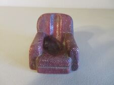 Vintage Syroco wood Chair Recliner Tobacco Pipe Rest Stand Holder #2 picture