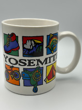 Vintage - 1980s Yosemite Park White Porcelain Mug - Made In USA picture