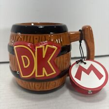 New Donkey Kong Barrel Shaped Coffee Mug Ceramic Cup Game DK NES Nintendo picture