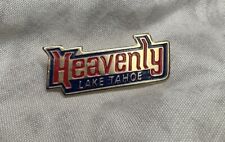 Vintage Heavenly Lake Tahoe California Ski Resort Hat Cap Lapel Pin picture