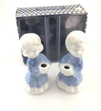 Kerzenkinder Porzellan Vintage Candleholders Porcelain Choir Boy Girl German Box picture