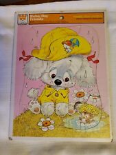 Vintage 1978 Rainy Day Friends Puzzles Book Whitman 4511B A Cardboard/Wood picture