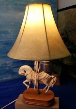 Vintage 1989 House Of Lloyd Carousel Horse Lamp w/Shade Hand Painted *EUC* picture